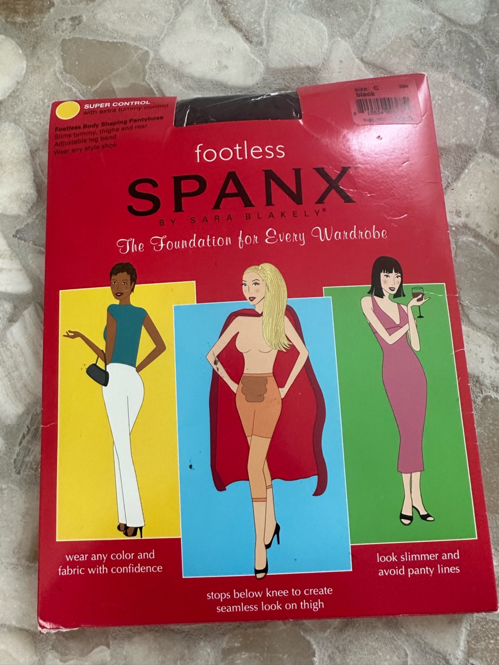 SPANX Footless Super Control Shaping Pants - Red Packaging, nwt, size C